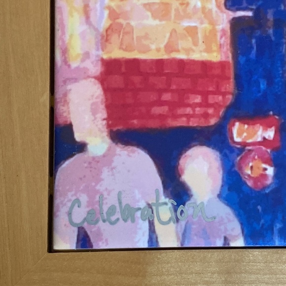 “Celebration” Print on Tile by California Artist Michael Corrob - Picture 4 of 9